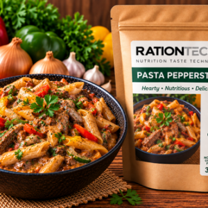 MRE Pasta with Peppersteak